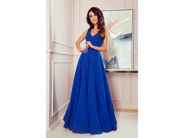 Dámske elegantné šaty kráľovská modrá